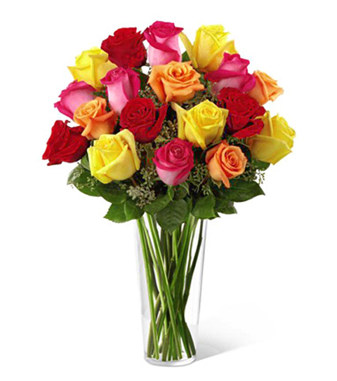 FTD Bright Spark 18 Roses Bouquet