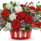 Teleflora Snowy Pines Centerpiece Deluxe